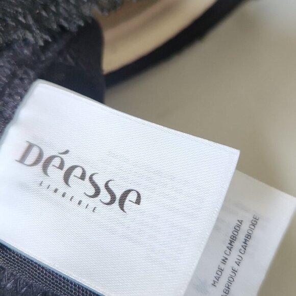 NWT DEESSE | Black Lace Polka Dot Bra Sz 46F - Picture 6 of 6